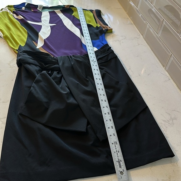 Diane Von Furstenberg Brush Stroke Silk Dress, Multi-color Mini Dress -  Size 10 - Picture 10 of 14